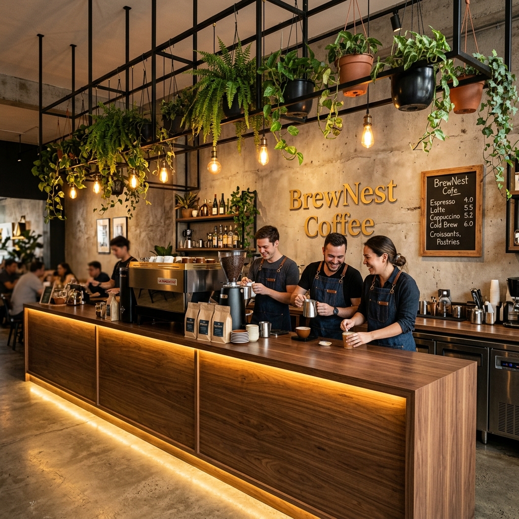 Specialty Café Modern Counter